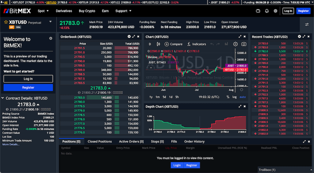 BitMEX レビュー BitMEX レビュー