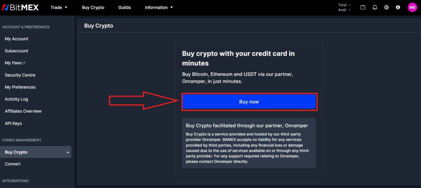 كيفية الإيداع في BitMEX كيفية الإيداع في BitMEX