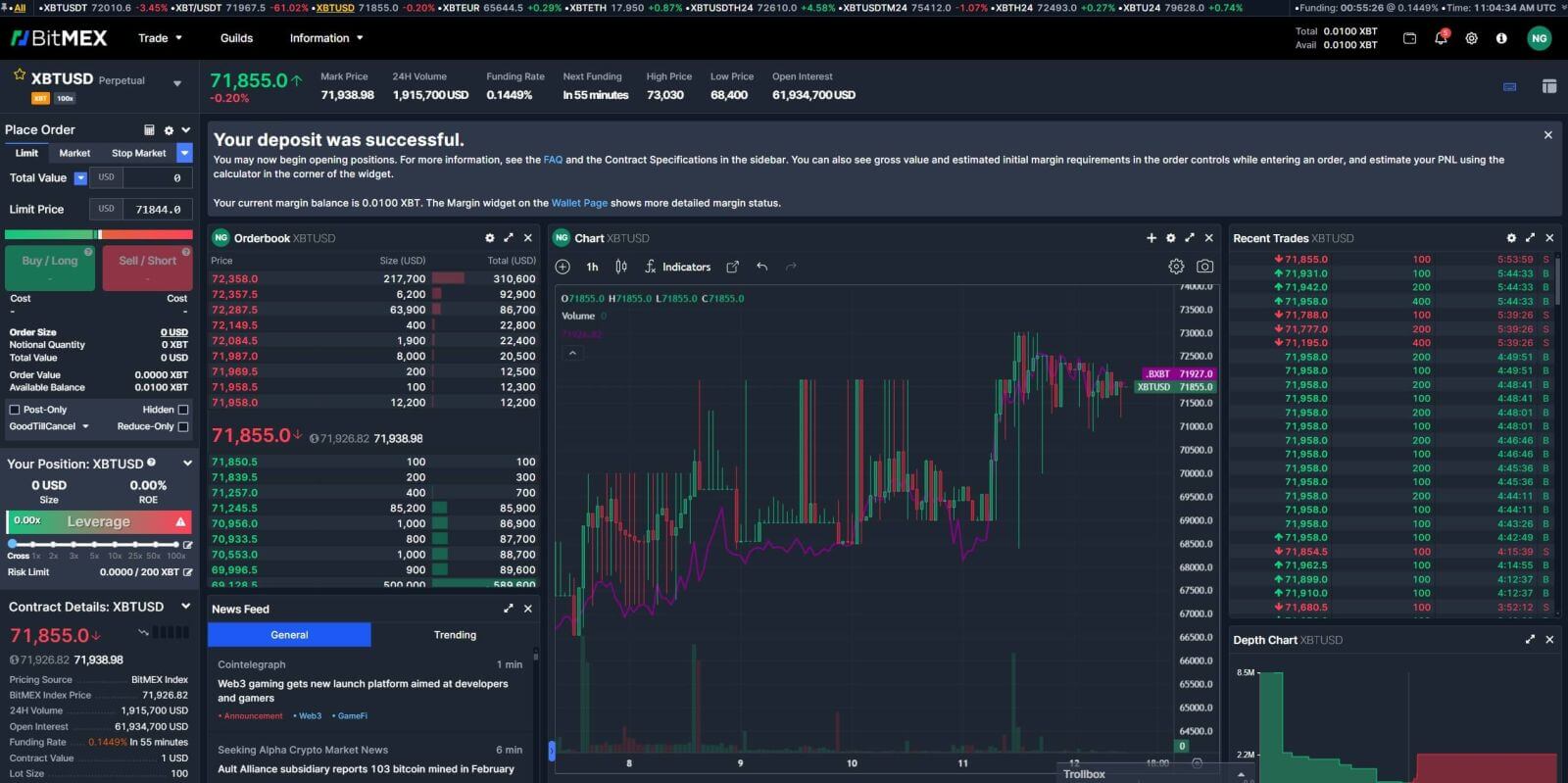 Jak otevřít demo účet na BitMEX Jak otevřít demo účet na BitMEX