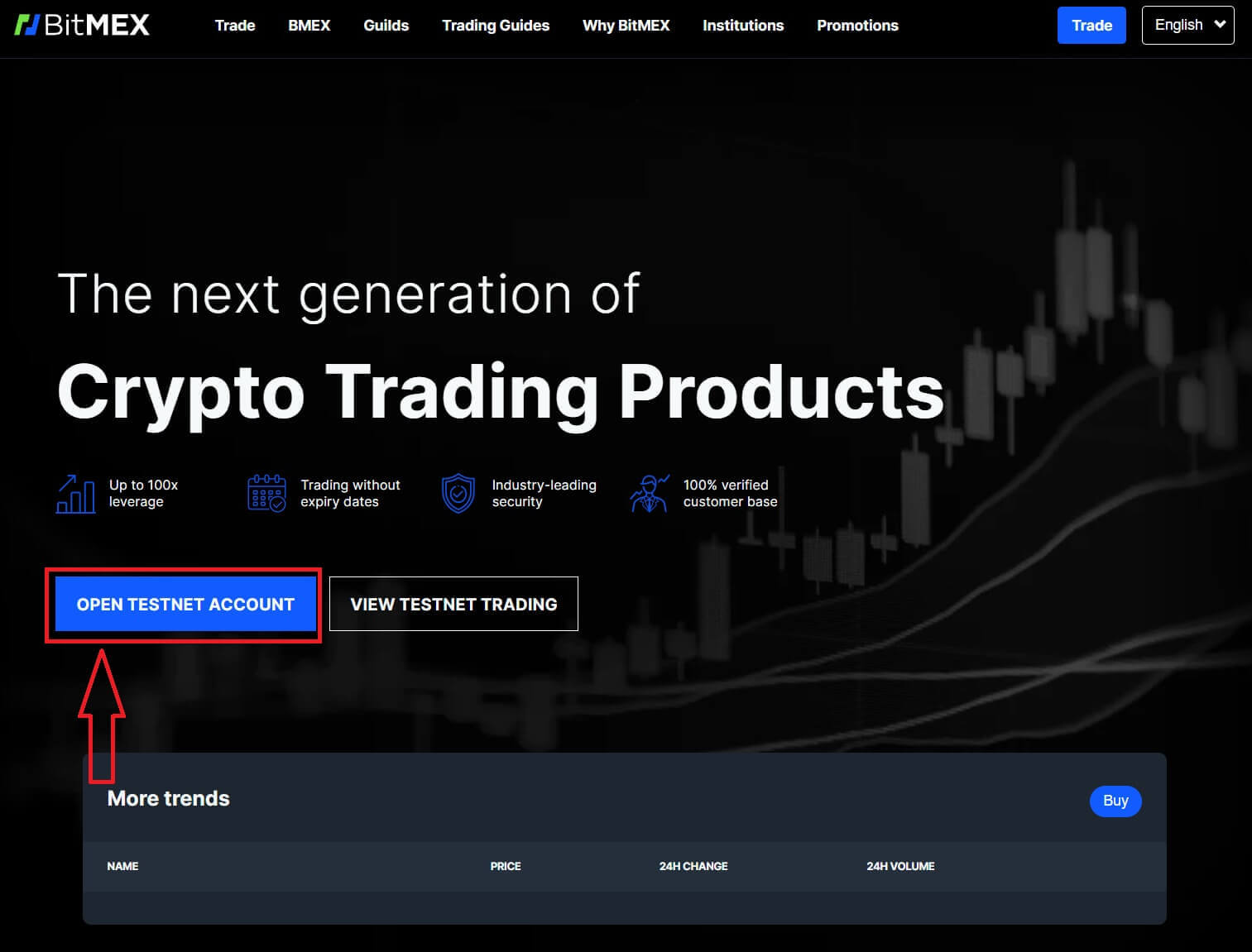 Jak otevřít demo účet na BitMEX Jak otevřít demo účet na BitMEX