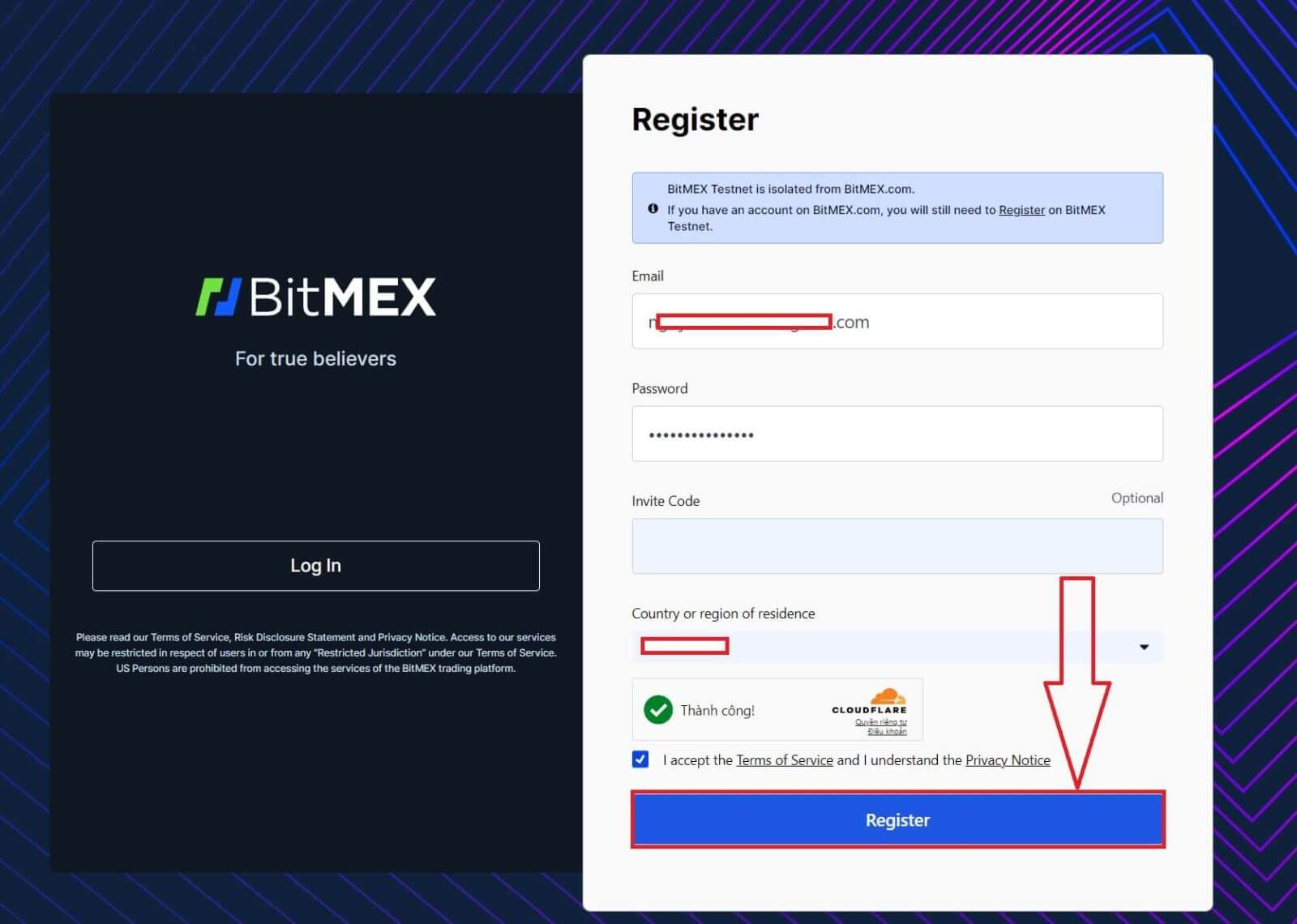 Jak otevřít demo účet na BitMEX Jak otevřít demo účet na BitMEX