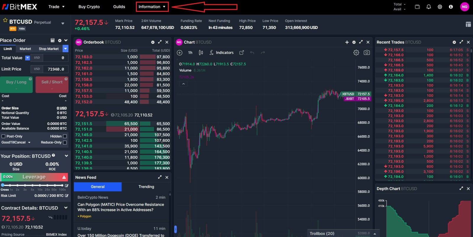 Jak otevřít demo účet na BitMEX Jak otevřít demo účet na BitMEX