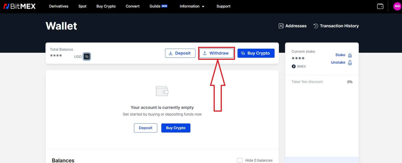 Jinsi ya kujiondoa kutoka kwa BitMEX Jinsi ya kujiondoa kutoka kwa BitMEX
